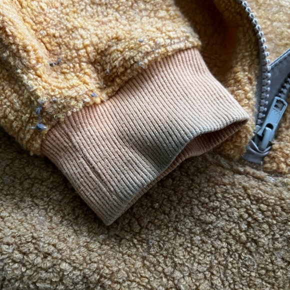 Outdoor Voices fleece hoodie, multi yellow mustard, size medium - Picture 2 of 3